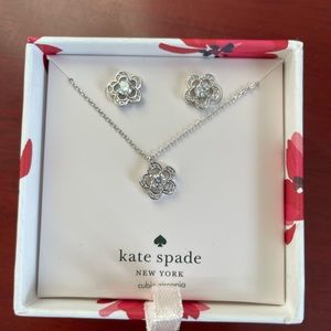 Kate and spade stud and mini pendant set